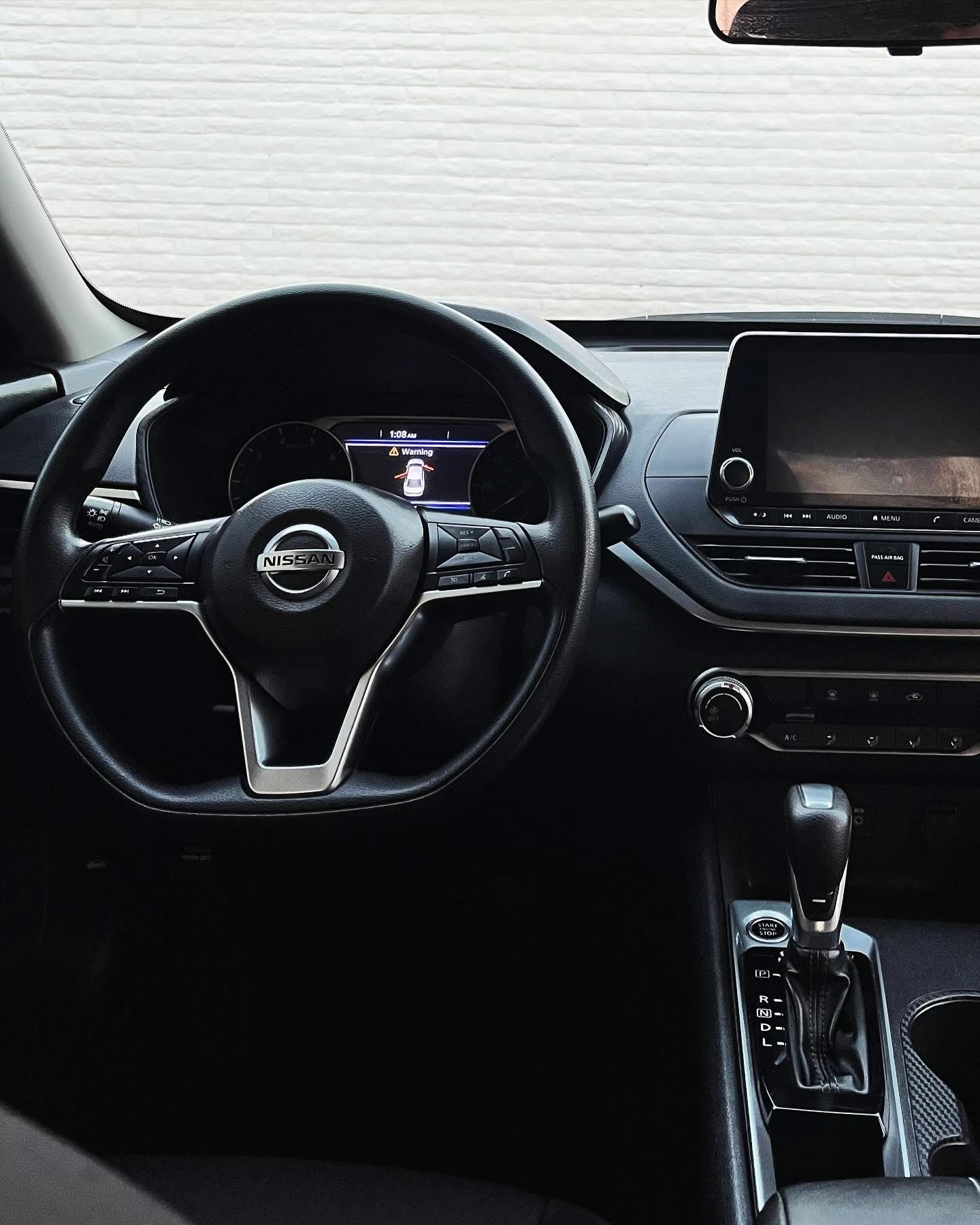 Clean Nissan interior after interior detailing